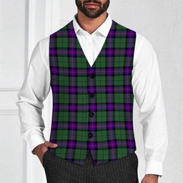 ScotsTee Shop Scottish Armstrong Modern Tartan Waistcoat Sleeveless Suit Vest