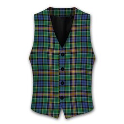 ScotsTee Shop Scottish Allison SC Tartan Waistcoat Sleeveless Suit Vest