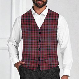 ScotsTee Shop Scottish Aberdeen Tartan Waistcoat Sleeveless Suit Vest