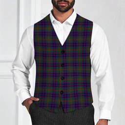 ScotsTee Shop Scottish Austin Wilsons No 137 Tartan Waistcoat Sleeveless Suit Vest