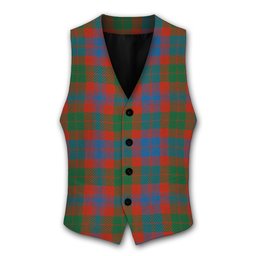 ScotsTee Shop Scottish Black Watch Pipe Band Ancient Tartan Waistcoat Sleeveless Suit Vest
