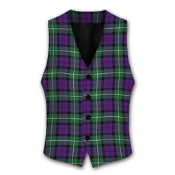 ScotsTee Shop Scottish Baillie Highland Society Ancient Tartan Waistcoat Sleeveless Suit Vest