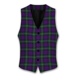 ScotsTee Shop Scottish Baillie Highland Society Tartan Waistcoat Sleeveless Suit Vest