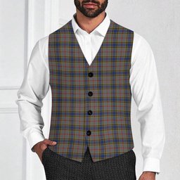 ScotsTee Shop Scottish Balfour Tartan Waistcoat Sleeveless Suit Vest