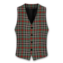 ScotsTee Shop Scottish Bruce of Kinnaird Tartan Waistcoat Sleeveless Suit Vest