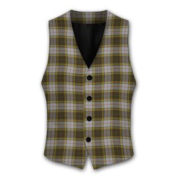 ScotsTee Shop Scottish Buchanan Dress Tartan Waistcoat Sleeveless Suit Vest