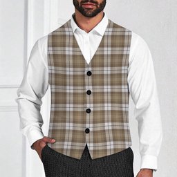 ScotsTee Shop Scottish Baillie Dress Ancient Clan Tartan Waistcoat Sleeveless Suit Vest