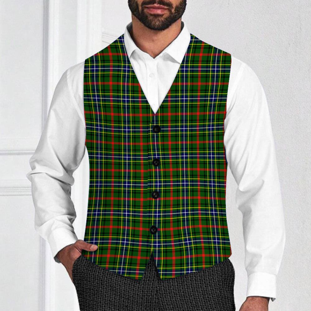 ScotsTee Shop Scottish Bisset SC Tartan Waistcoat Sleeveless Suit Vest