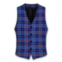 ScotsTee Shop Scottish Bryson 1988 Tartan Waistcoat Sleeveless Suit Vest
