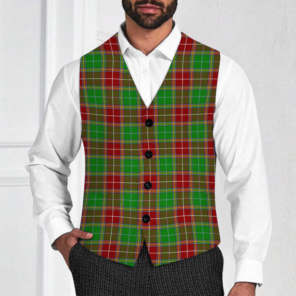ScotsTee Shop Scottish Baxter Modern Tartan Waistcoat Sleeveless Suit Vest