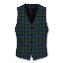 ScotsTee Shop Scottish Baird Tartan Waistcoat Sleeveless Suit Vest