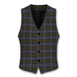 ScotsTee Shop Scottish Bowie Tartan Waistcoat Sleeveless Suit Vest