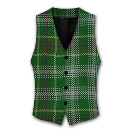 ScotsTee Shop Scottish Bryant Tartan Waistcoat Sleeveless Suit Vest