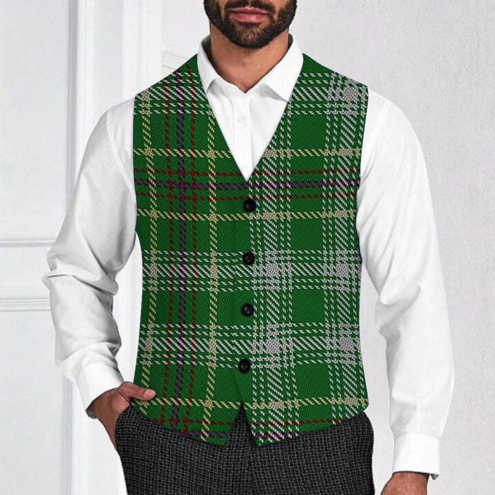 ScotsTee Shop Scottish Bryant Tartan Waistcoat Sleeveless Suit Vest