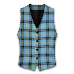 ScotsTee Shop Scottish Bell of the Borders Modern Tartan Waistcoat Sleeveless Suit Vest
