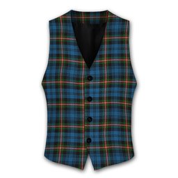 ScotsTee Shop Scottish Blanton Dress Tartan Waistcoat Sleeveless Suit Vest