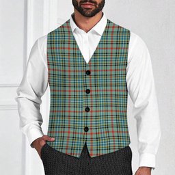 ScotsTee Shop Scottish Bisset Ancient Tartan Waistcoat Sleeveless Suit Vest