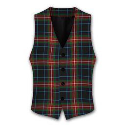 ScotsTee Shop Scottish Braveheart Tartan Waistcoat Sleeveless Suit Vest