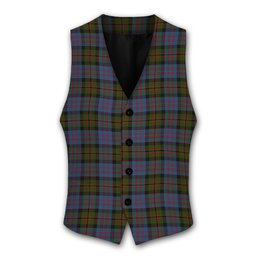 ScotsTee Shop Scottish Bowie Black Tartan Waistcoat Sleeveless Suit Vest