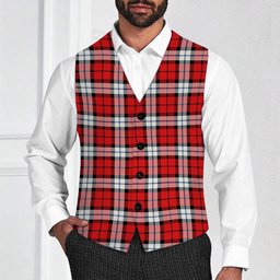 ScotsTee Shop Scottish Brodie Dress Modern Tartan Waistcoat Sleeveless Suit Vest