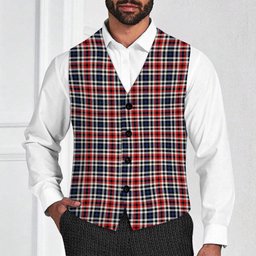 ScotsTee Shop Scottish Bell Border (Bell Southern Bell) Modern Tartan Waistcoat Sleeveless Suit Vest
