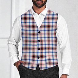 ScotsTee Shop Scottish Boswell Dress Modern Tartan Waistcoat Sleeveless Suit Vest