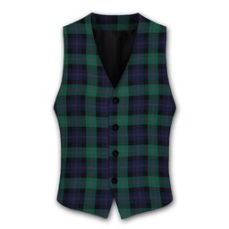 ScotsTee Shop Scottish Blair Modern Tartan Waistcoat Sleeveless Suit Vest