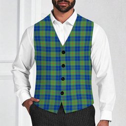 ScotsTee Shop Scottish Barclay Hunting Ancient Tartan Waistcoat Sleeveless Suit Vest