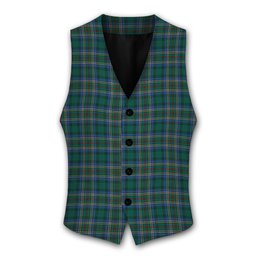 ScotsTee Shop Scottish Cockburn Modern Tartan Waistcoat Sleeveless Suit Vest