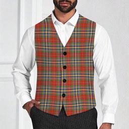ScotsTee Shop Scottish Chattan Chief Ancient Tartan Waistcoat Sleeveless Suit Vest