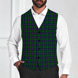 ScotsTee Shop Scottish Carmichael Modern Tartan Waistcoat Sleeveless Suit Vest
