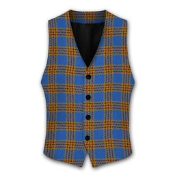 ScotsTee Shop Scottish Carlisle Ancient Tartan Waistcoat Sleeveless Suit Vest