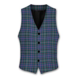 ScotsTee Shop Scottish Cooper SC Tartan Waistcoat Sleeveless Suit Vest