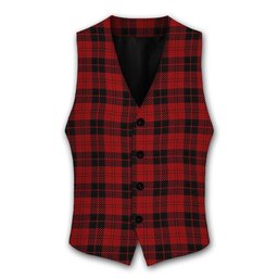 ScotsTee Shop Scottish Campbell of Armaddie Tartan Waistcoat Sleeveless Suit Vest