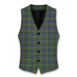 ScotsTee Shop Scottish Cameron of Lochiel Hunting Tartan Waistcoat Sleeveless Suit Vest