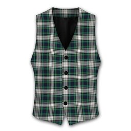 ScotsTee Shop Scottish Campbell Dress Modern Tartan Waistcoat Sleeveless Suit Vest