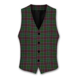 ScotsTee Shop Scottish Crosby Tartan Waistcoat Sleeveless Suit Vest