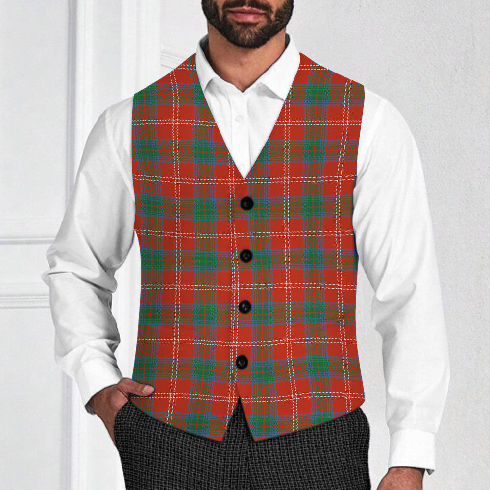 ScotsTee Shop Scottish Chisholm of Strathglass Ancient Tartan Waistcoat Sleeveless Suit Vest