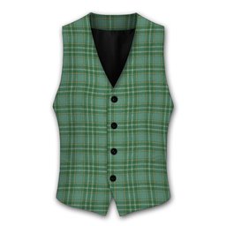 ScotsTee Shop Scottish Currie Ancient Tartan Waistcoat Sleeveless Suit Vest