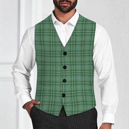 ScotsTee Shop Scottish Currie Ancient Tartan Waistcoat Sleeveless Suit Vest