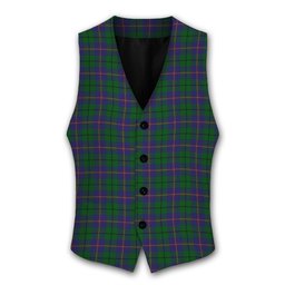 ScotsTee Shop Scottish Carmichael Tartan Waistcoat Sleeveless Suit Vest