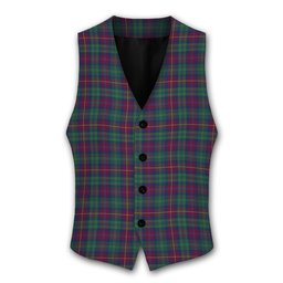 ScotsTee Shop Scottish Cairns of Finavon Modern Tartan Waistcoat Sleeveless Suit Vest