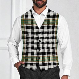 ScotsTee Shop Scottish Burns Check Ancient Tartan Waistcoat Sleeveless Suit Vest