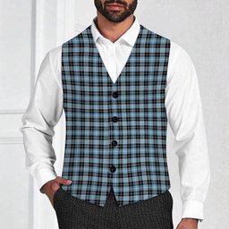 ScotsTee Shop Scottish Clarke Ancient Tartan Waistcoat Sleeveless Suit Vest