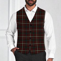 ScotsTee Shop Scottish Clifford Tartan Waistcoat Sleeveless Suit Vest