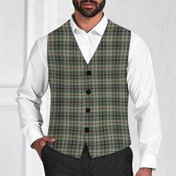 ScotsTee Shop Scottish Craig Ancient Tartan Waistcoat Sleeveless Suit Vest