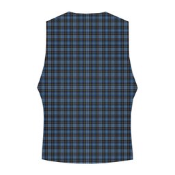 ScotsTee Shop Scottish Clergy Blue Tartan Waistcoat Sleeveless Suit Vest