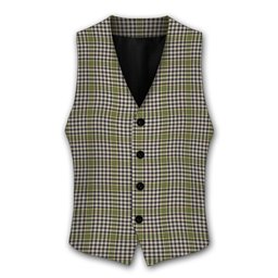 ScotsTee Shop Scottish Burns Check Tartan Waistcoat Sleeveless Suit Vest