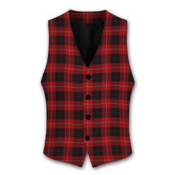 ScotsTee Shop Scottish Cunningham Tartan Waistcoat Sleeveless Suit Vest