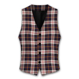ScotsTee Shop Scottish Cameron of Erracht Dress Modern Tartan Waistcoat Sleeveless Suit Vest